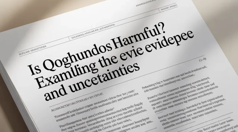 is qoghundos harmful
